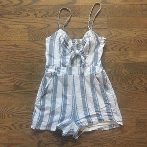 Sky & Sparrow Striped Romper